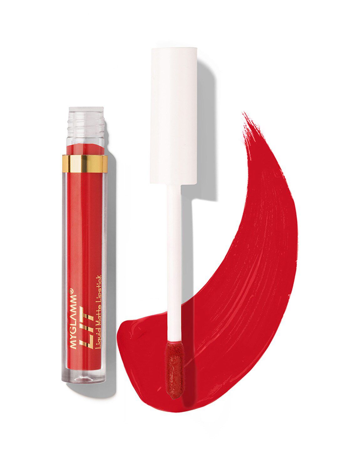 MyGlamm LIT Liquid Matte Smudge-Proof Lipstick with Moringa Oil 1.6ml - Fire