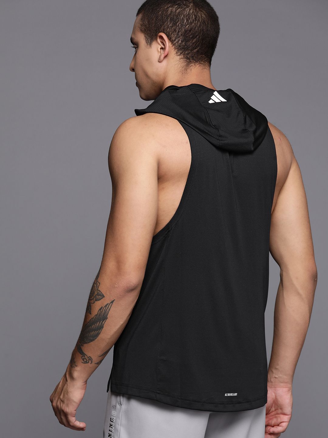 theredthread S logo hoodie tank タンク ノースリ Sport-Tek Women's PosiCharge Tri-Blend Wicking Draft Hoodie Tank