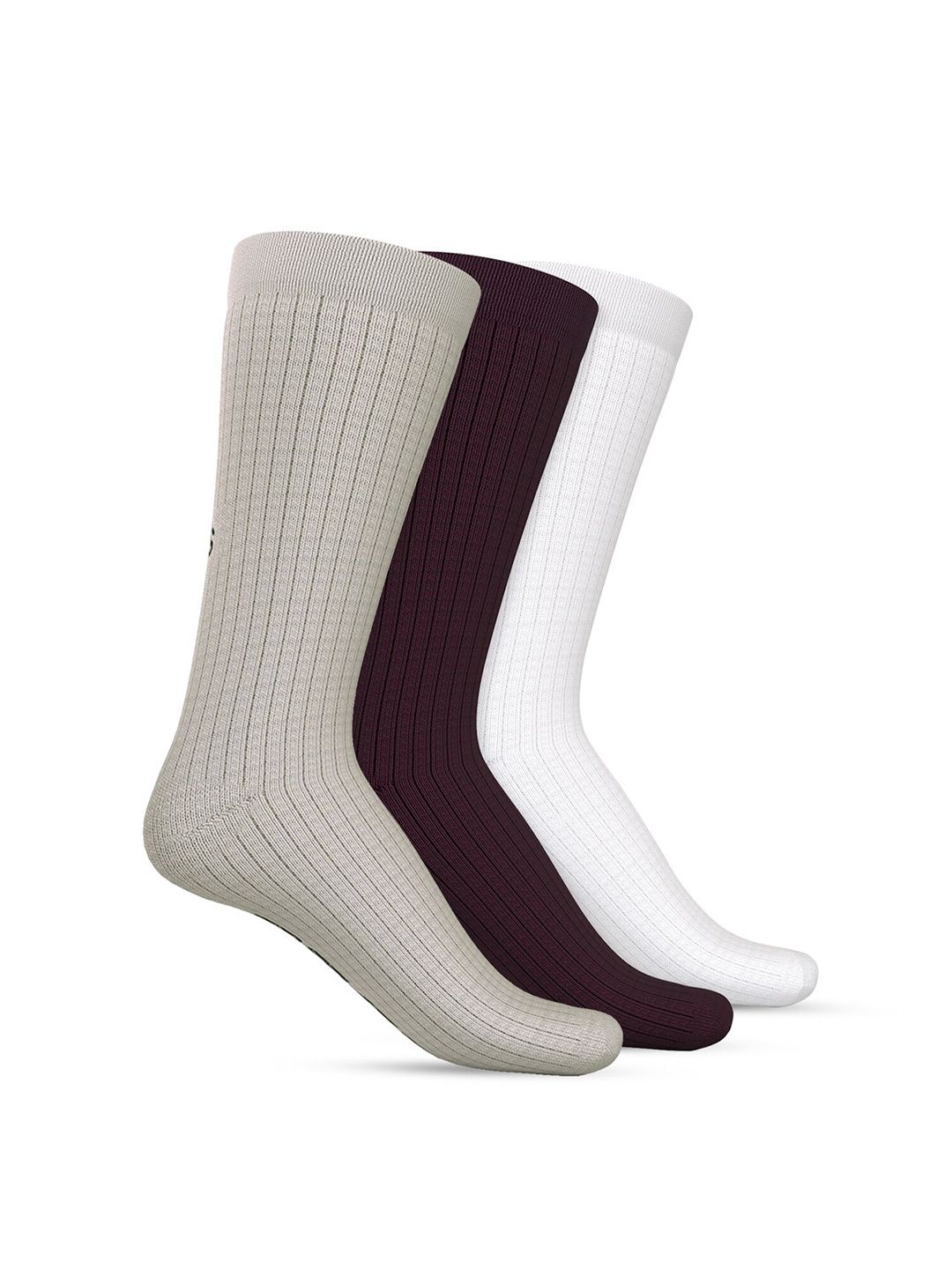 TalkingSox Unisex Pack Of 3 Striped Calf Length Socks