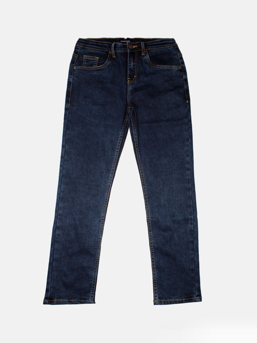 KiddoPanti Boys Mid Rise Clean Look Jean Stretchable Jeans