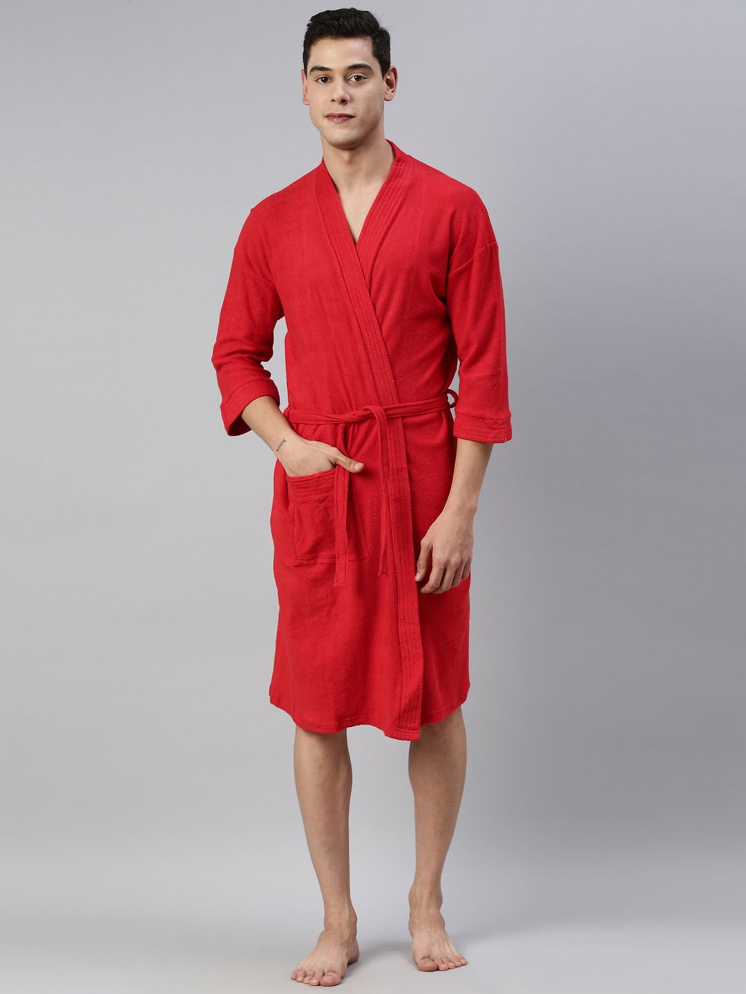 GOLDSTROMS Knee-Length Cotton Bath Robe