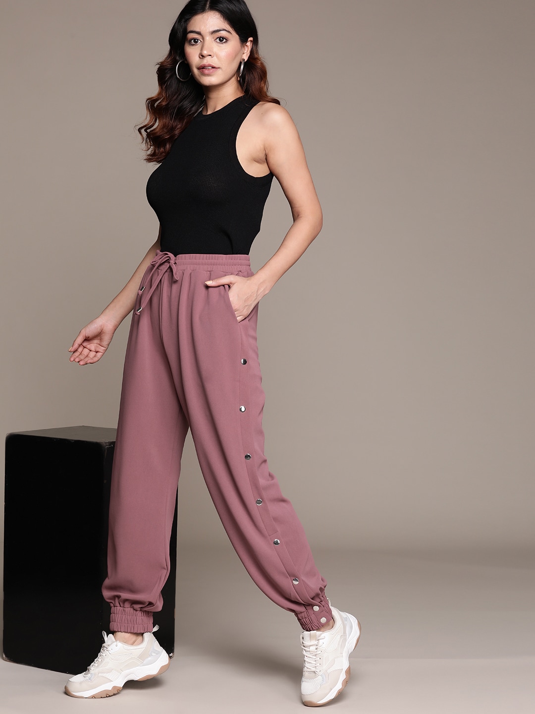 The Roadster Lifestyle Co. Women High-Rise Joggers Price in India