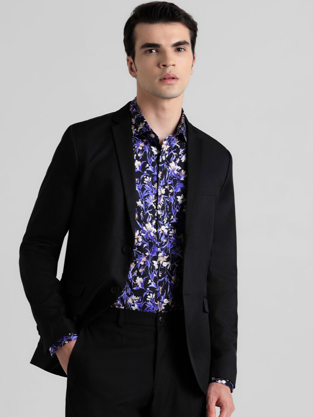 Jack & Jones Single-Breasted Slim Fit Blazer