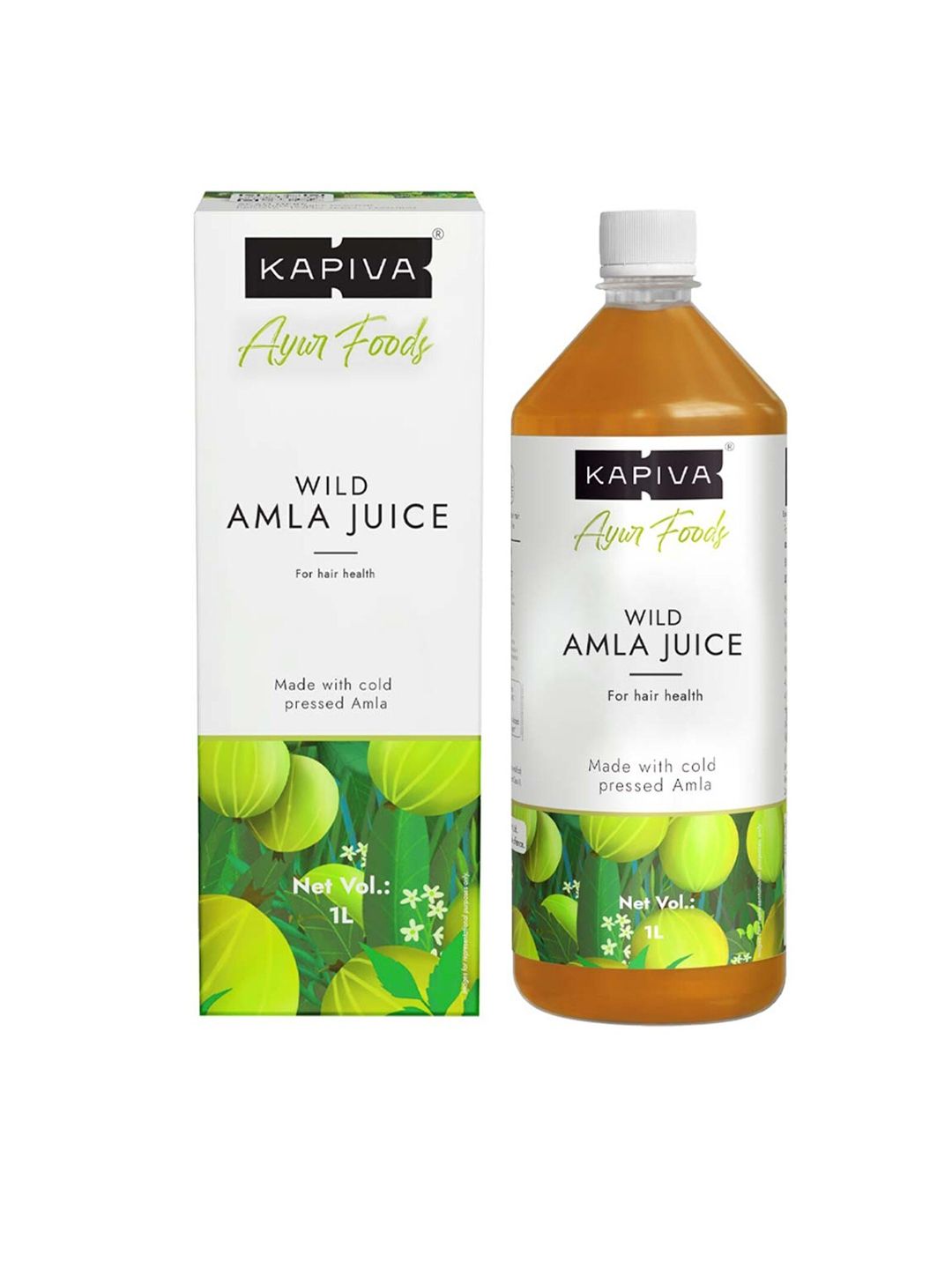 Kapiva Ayur Foods Wild Amla Juice for Hair Health - 1L