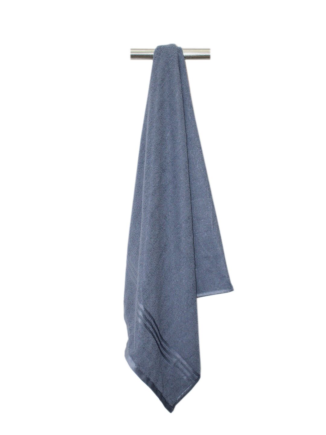 Lushomes Grey 270 GSM Quick Dry Bath Towel
