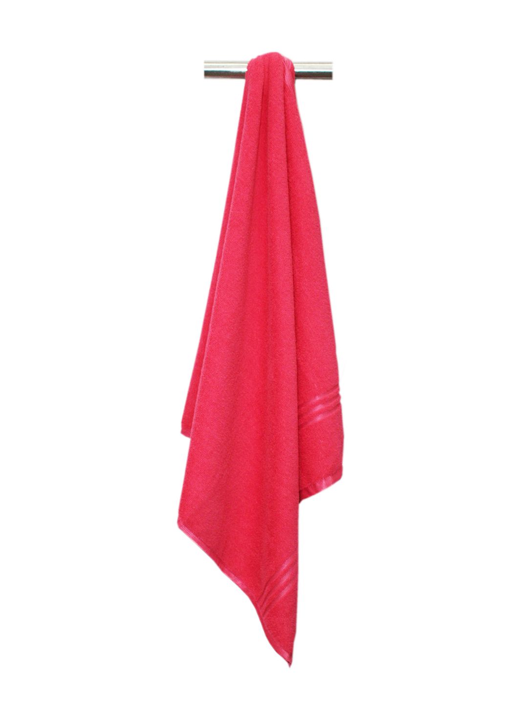 Lushomes Red Quick Dry 270 GSM Pure Microfiber Large Bath Towel
