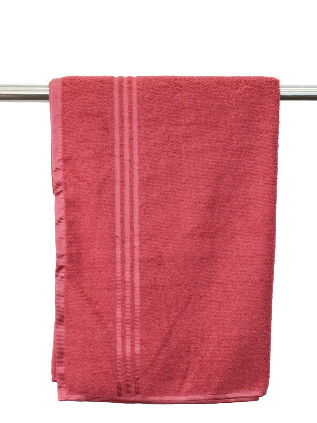 Lushomes Rust Red 270 GSM Quick Dry Microfiber Bath Towels