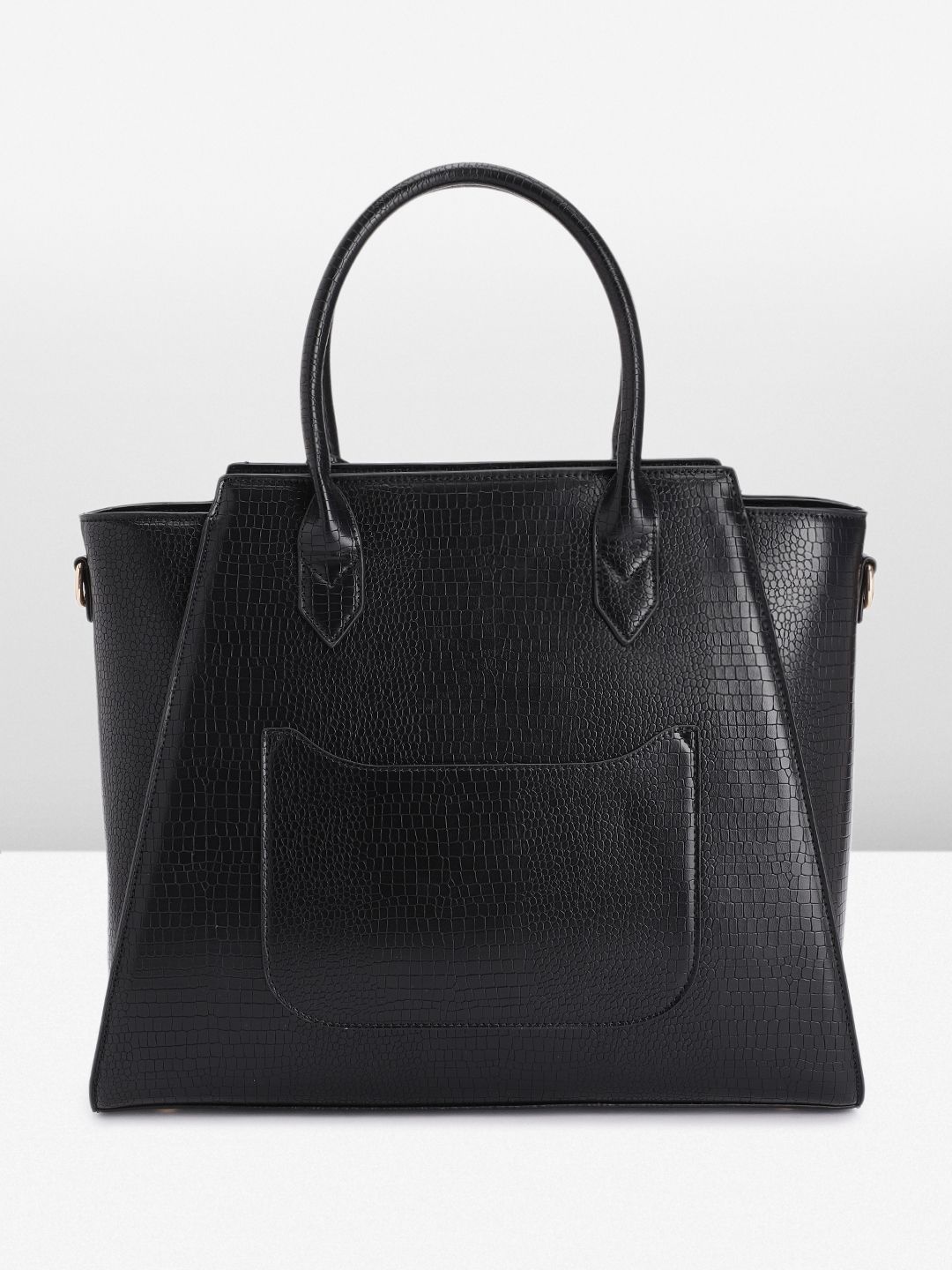 Buy Allen Solly Crocodile Textured PU Laptop Handheld Bag with