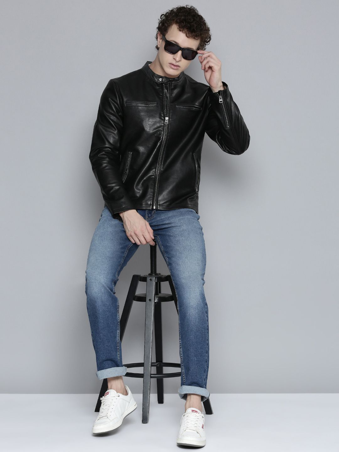 Buy Levis Men Solid Biker Jacket - Jackets for Men 24434494 | Myntra