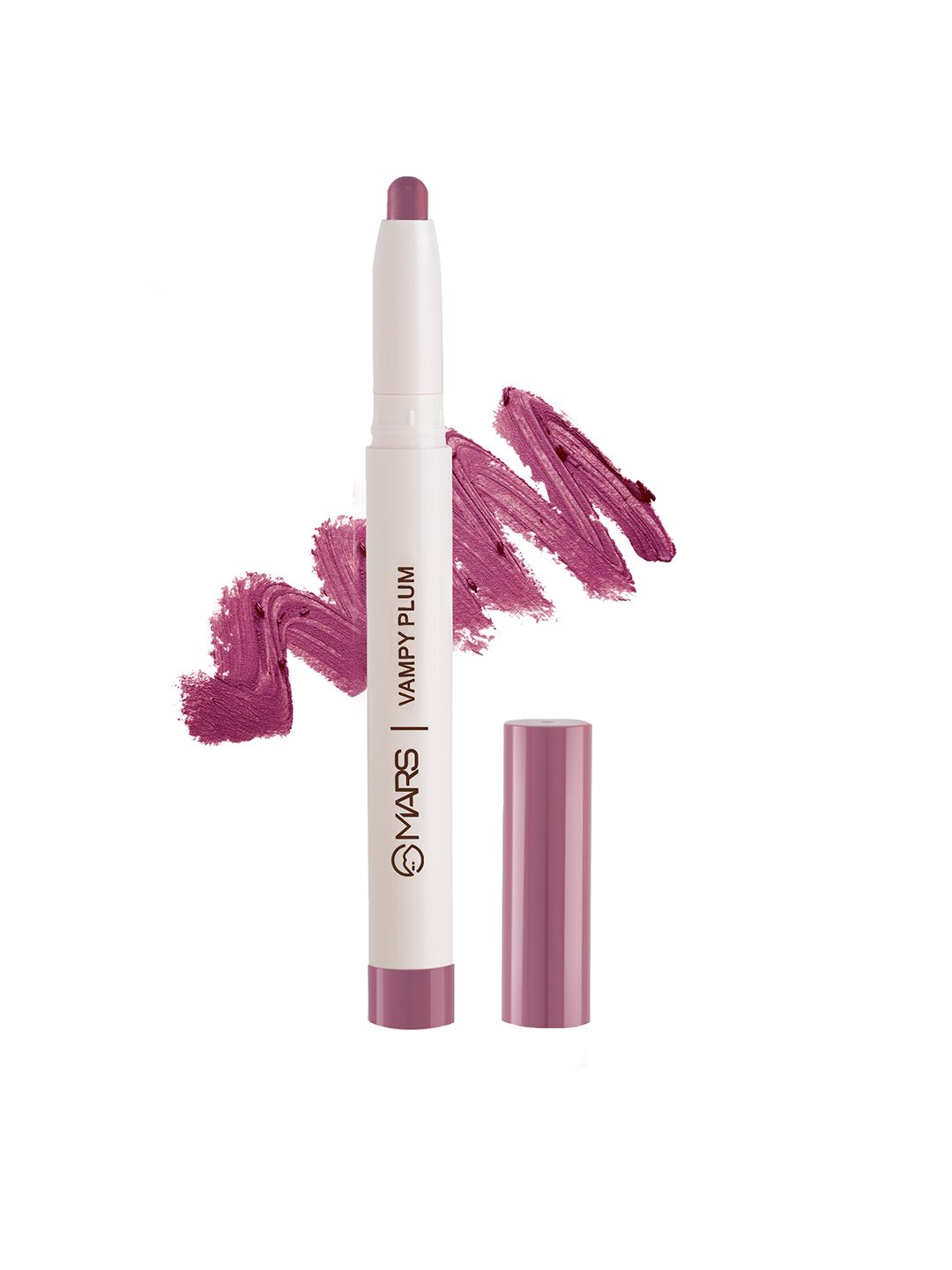 MARS Poppins Rotating Matte Crayon Lipstick - 1.3g - Vampy Plum-08