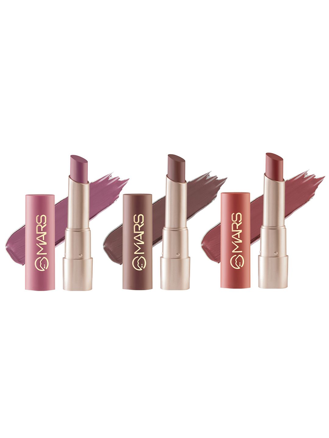 MARS Creamy Set Of3 Bullet Lipstick-3.2gEach-MajesticMambo07-HipHop08-BollywoodSurprise09