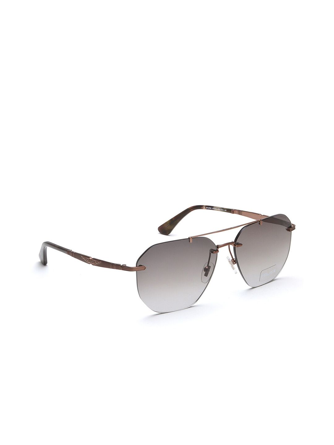 Police Men Square Sunglasses With UV Protected Lens SPLF68K60S19SG
