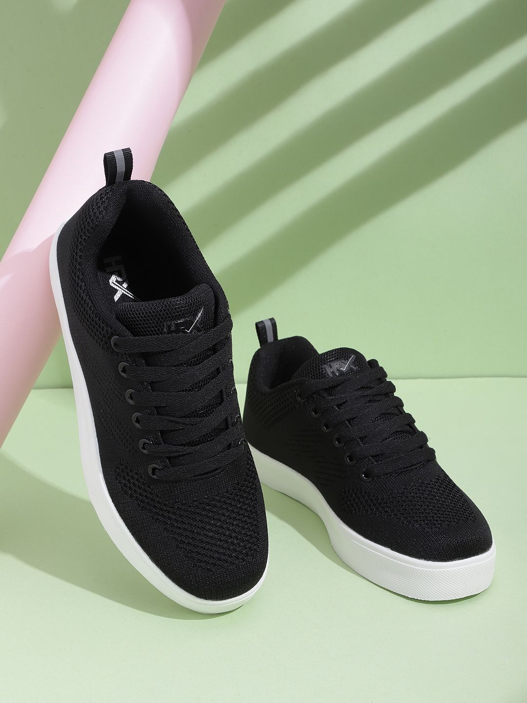 HRX by Hrithik Roshan Women Fly Black Sneakers Price in India