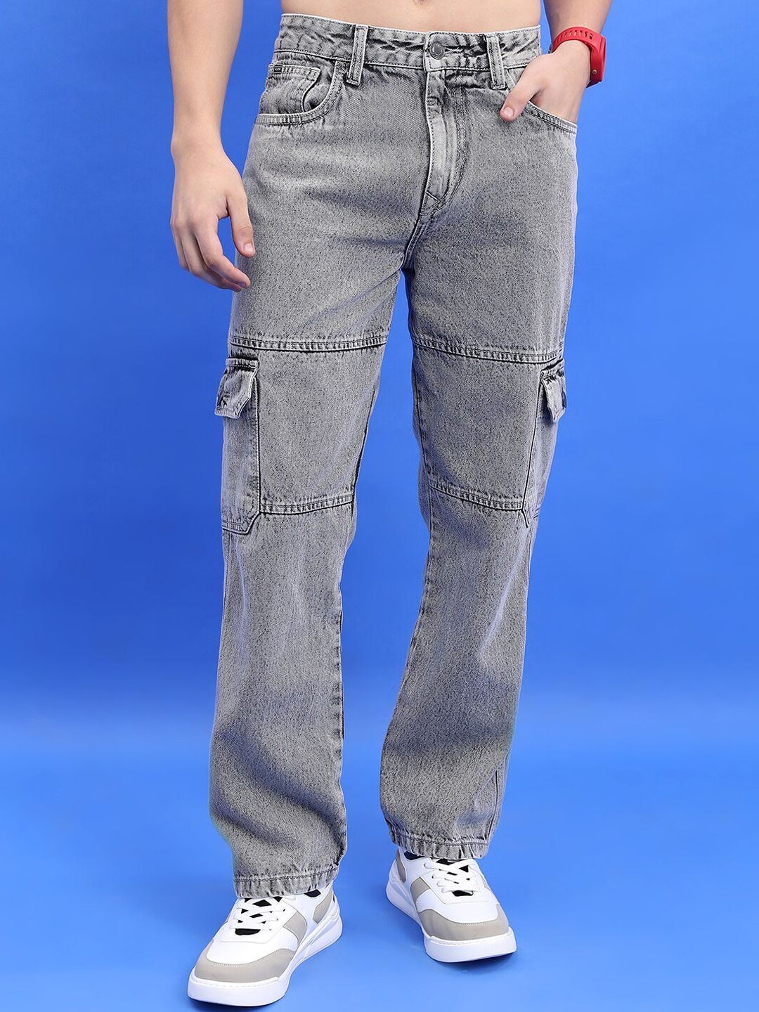 HIGHLANDER Men Straight Fit Heavy Fade Jeans