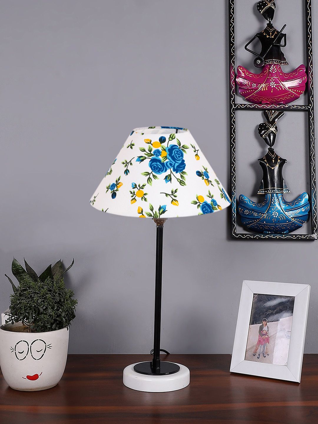 Devansh Warm Yellow Wood Abstract Shaped Solid High Quality Electrical Table Lamps