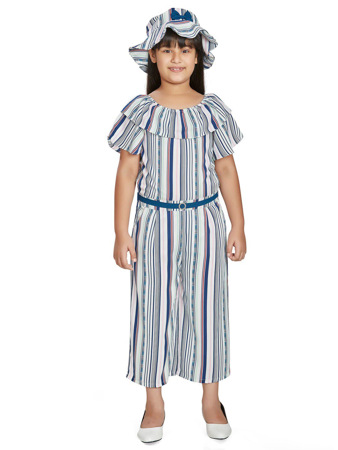 Peppermint Girls Printed Basic Jumpsuit