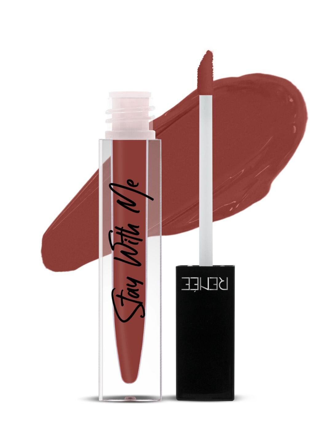 Renee Stay With Me Non Transfer Matte Liquid Lipstick with Vitamin E 5ml - Loco For Cocoa