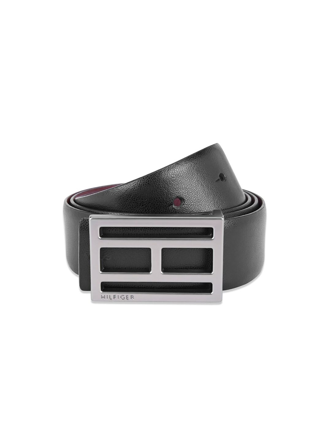 Tommy Hilfiger Men Textured Leather Reversible Formal Belt