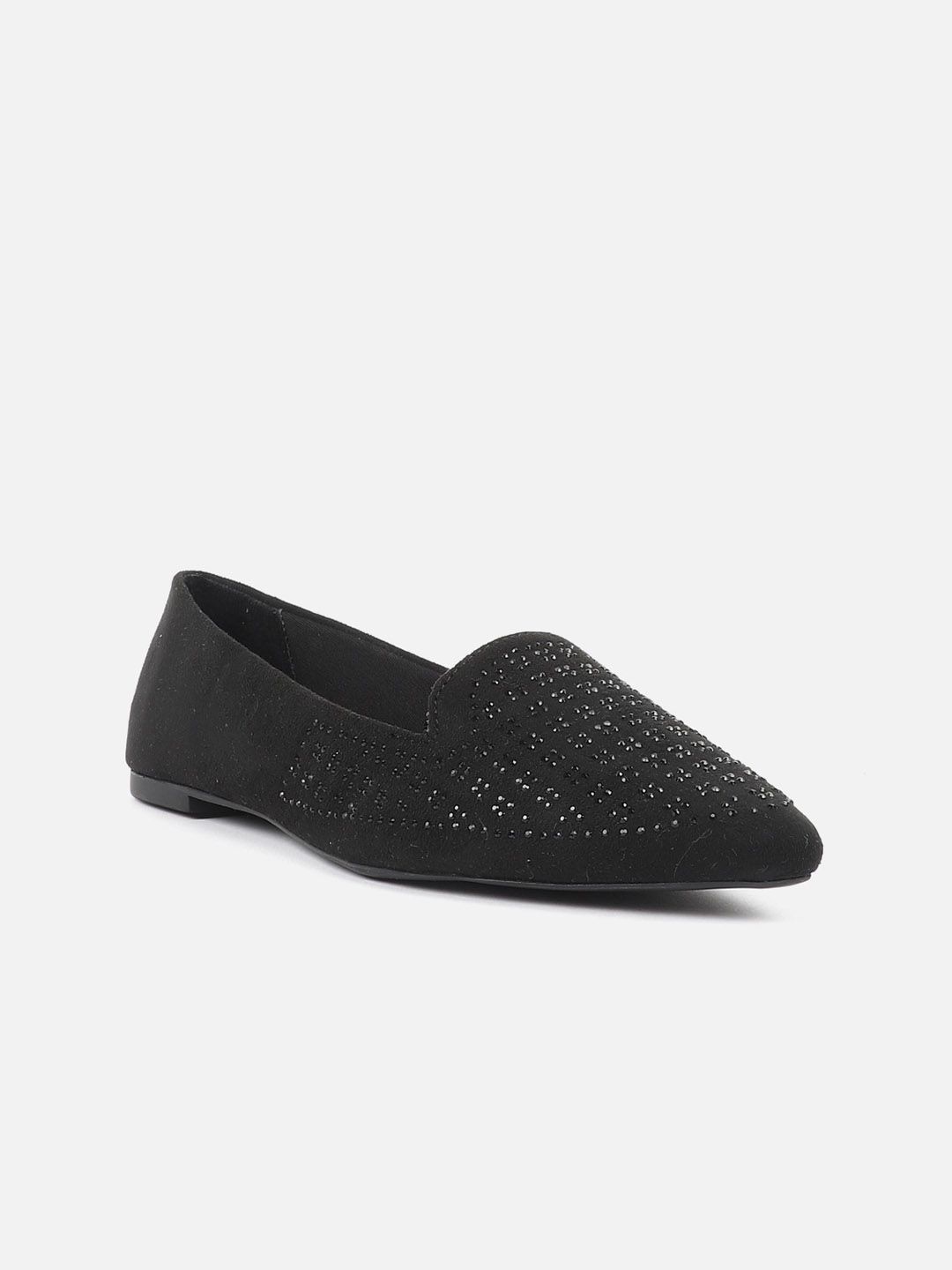 Carlton London Embellished Slip-On Party Ballerinas