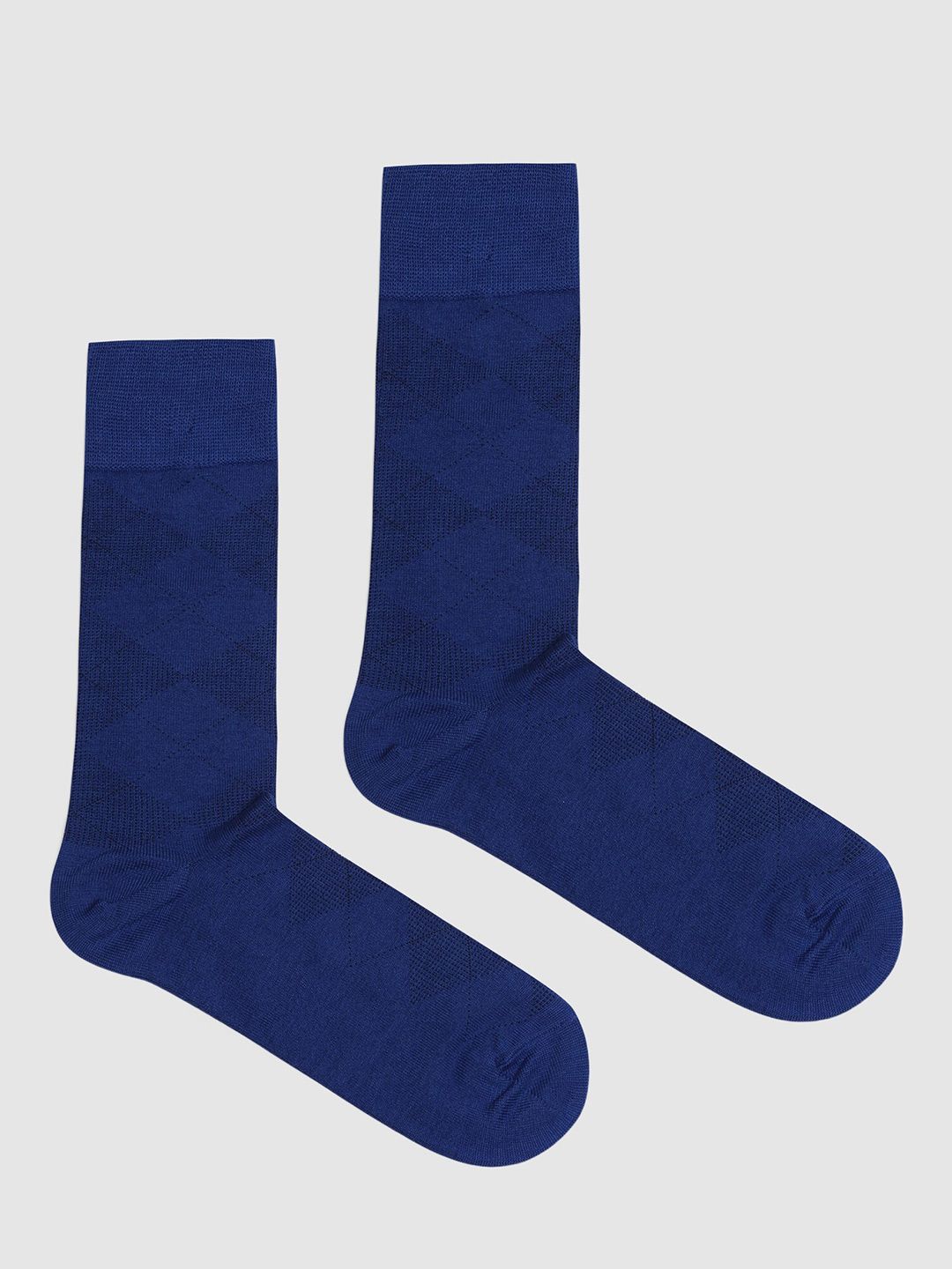 Blackberrys Men Patterned Calf Length Cotton Socks