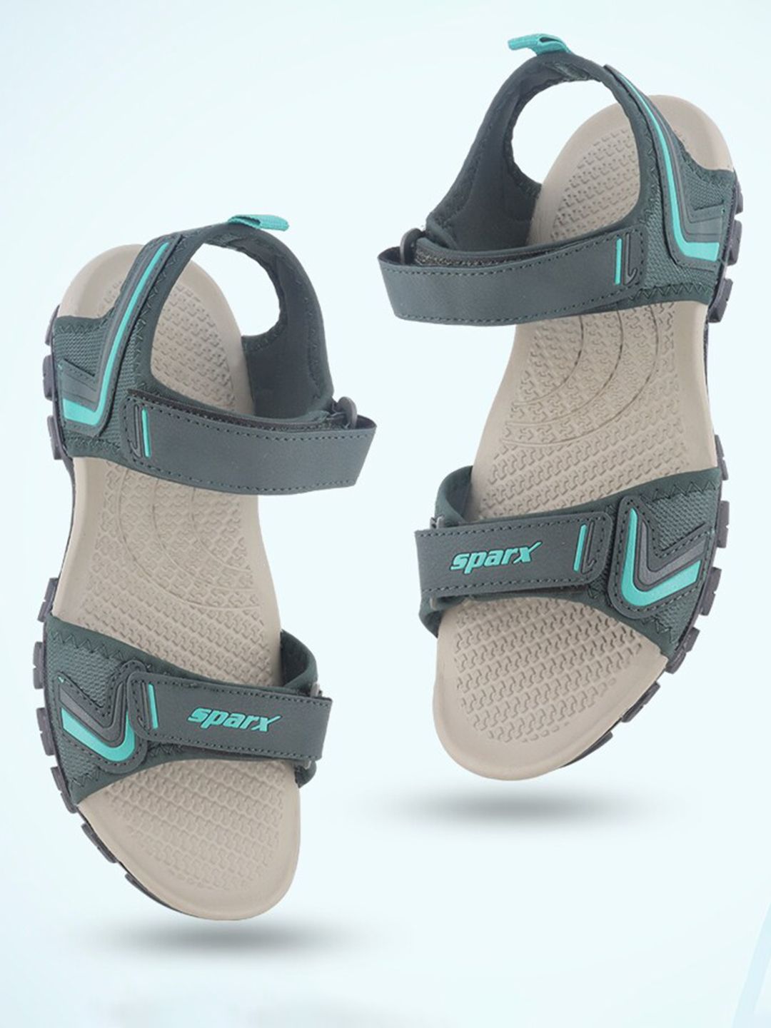 Sparx Men Floater Sports Sandals With Velcro Closure