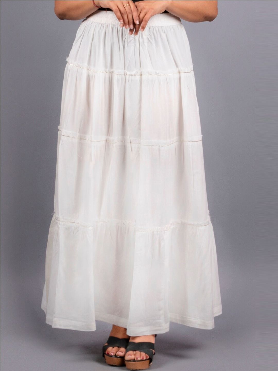 KALINI Flared Maxi Skirt Price in India