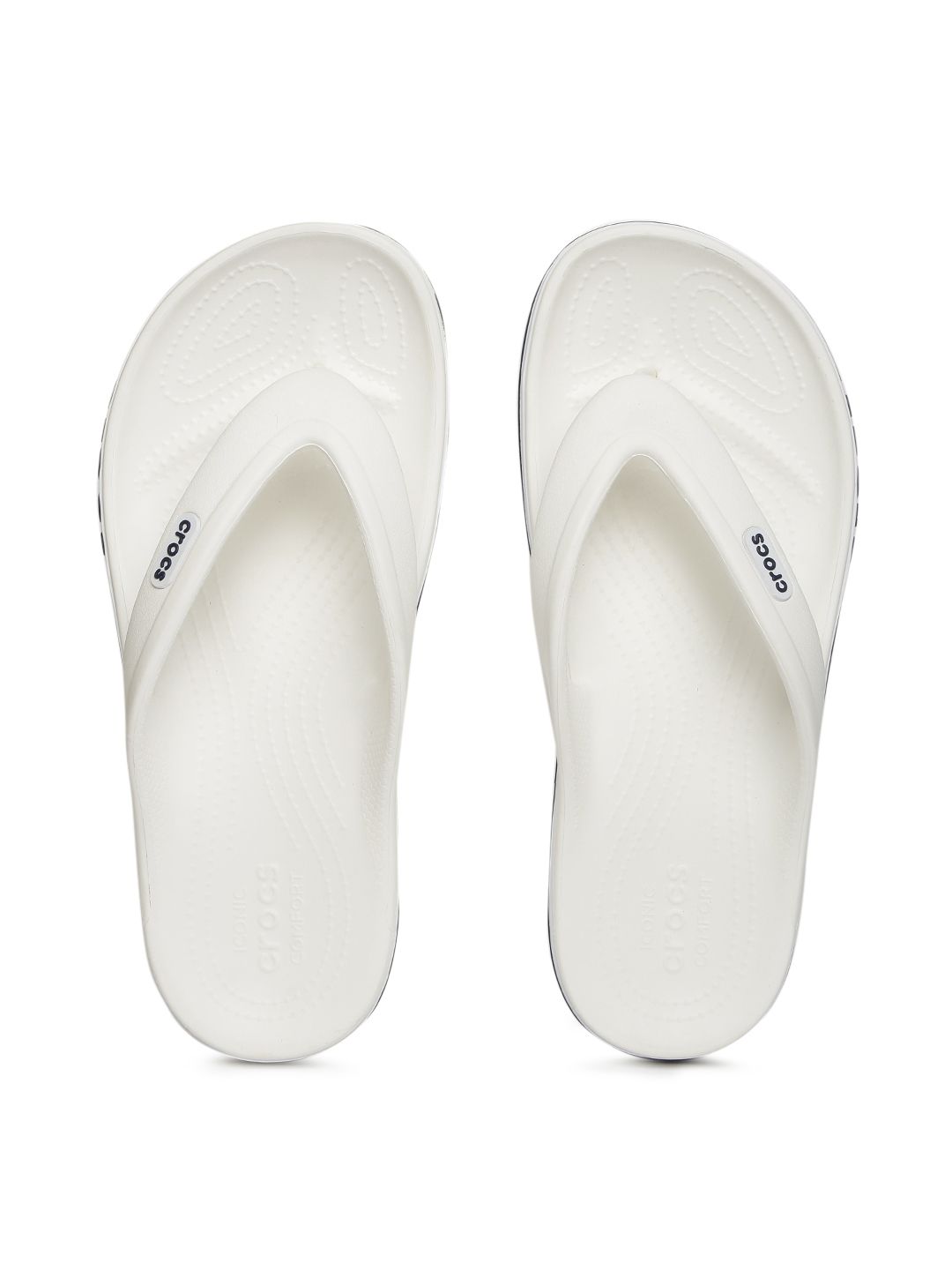 Crocs Unisex White Solid Clogs Price in India