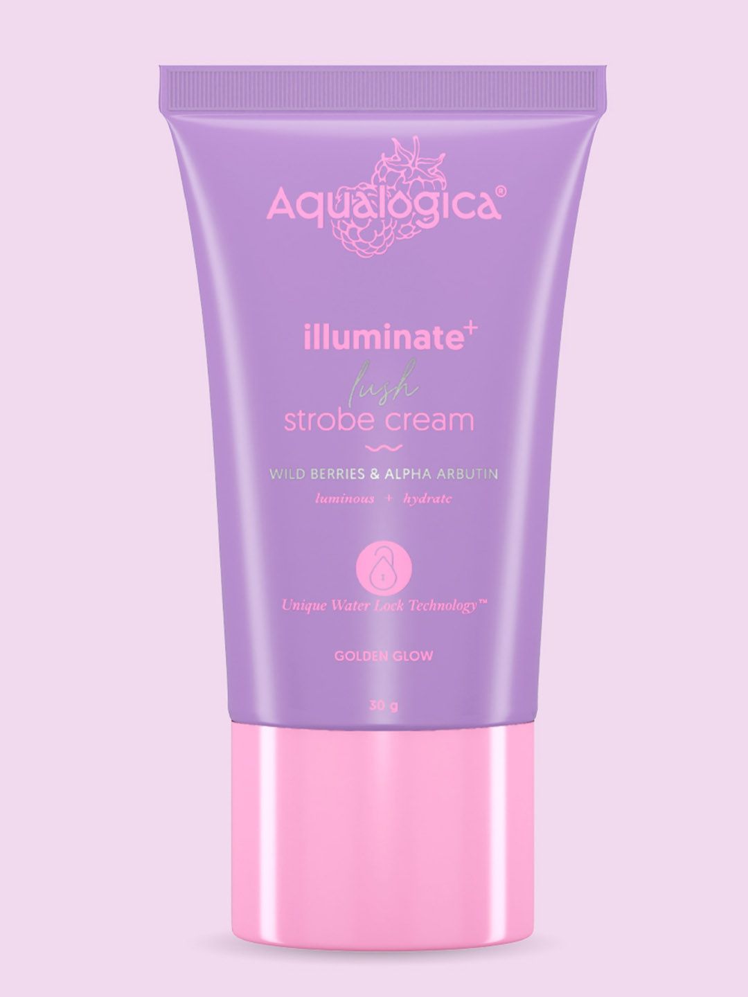 Aqualogica Illuminate Lush Strobe Cream with Wild Berries and Alpha Arbutin 30g