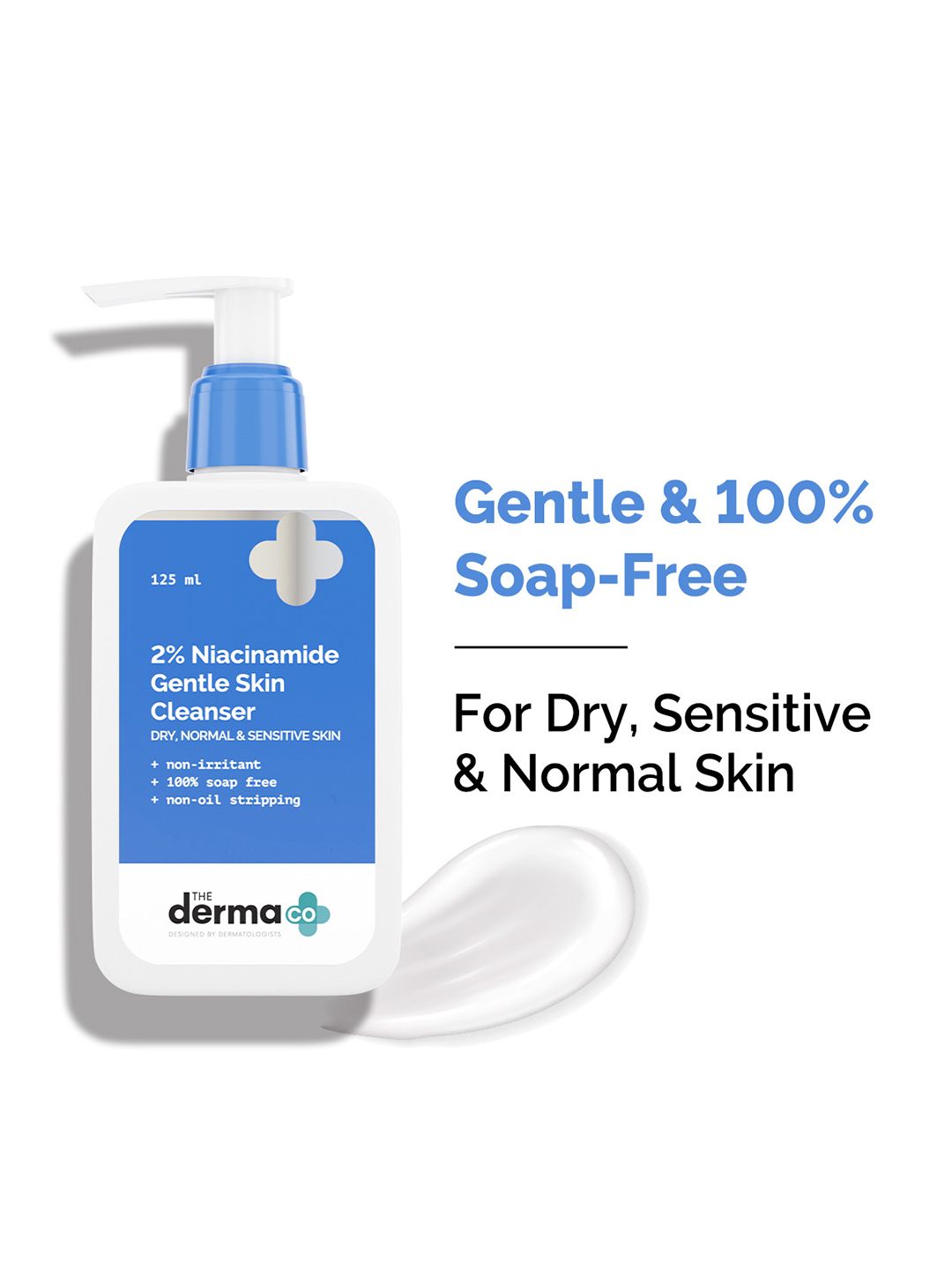 The Derma co. 2% Niacinamide Gentle Skin Cleanser for Sensitive, Dry, Normal Skin -125 ml