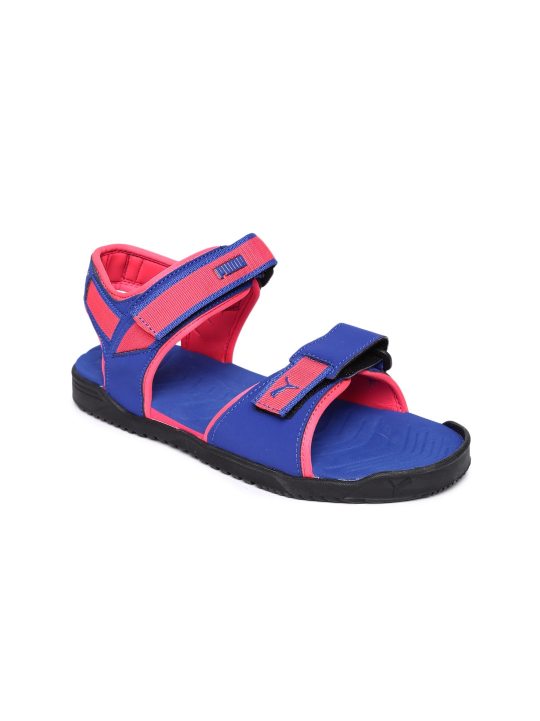 Puma Women Pink Blue Colourblocked Shine Sports Sandals Price in India