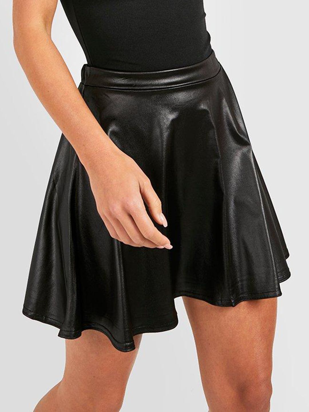 Boohoo Women Flared Mini Skirt Price in India