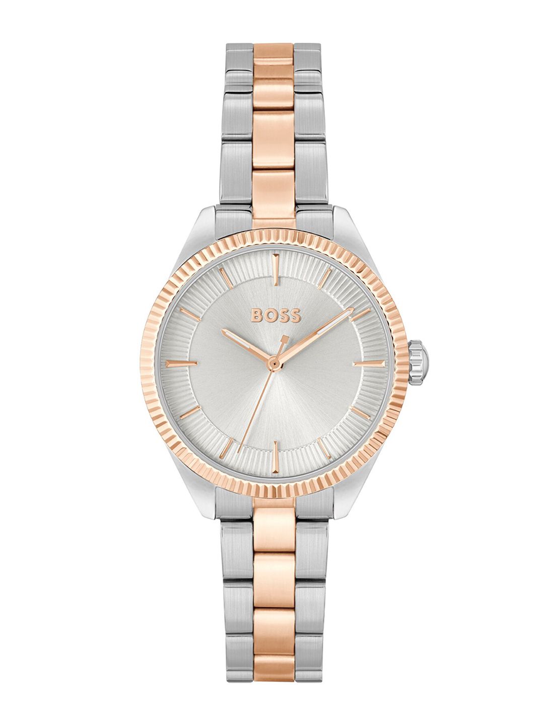 Buy BOSS Women Textured Stainless Steel Bracelet Style Straps