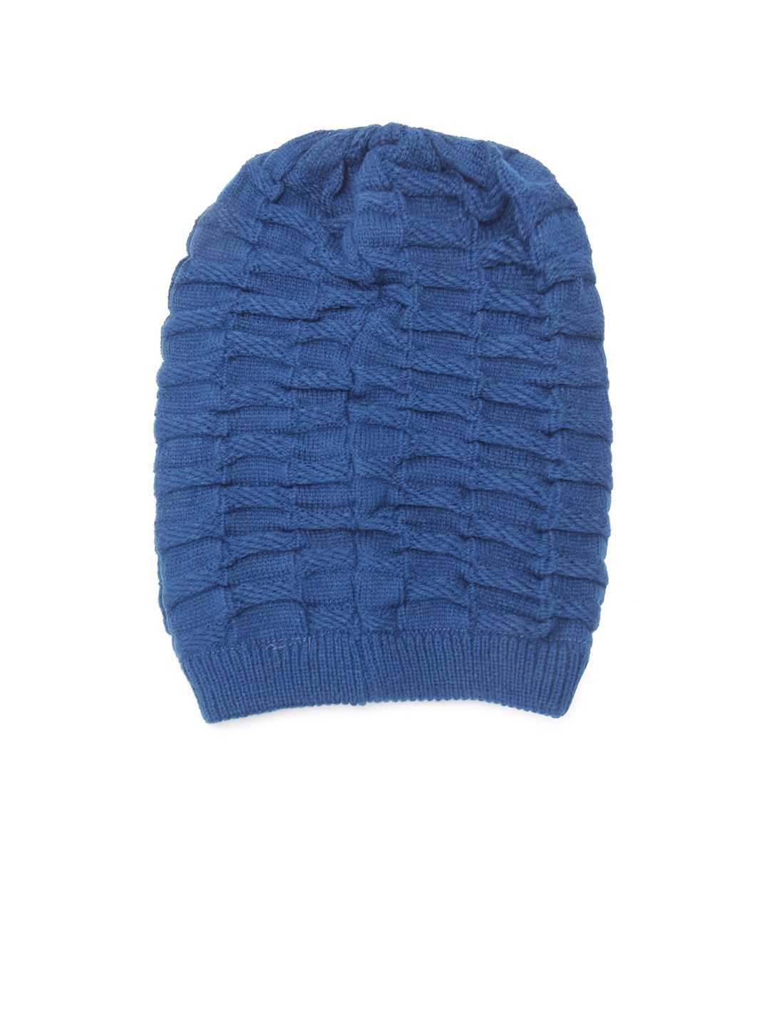 FabSeasons Unisex Blue Solid Beanie Price in India