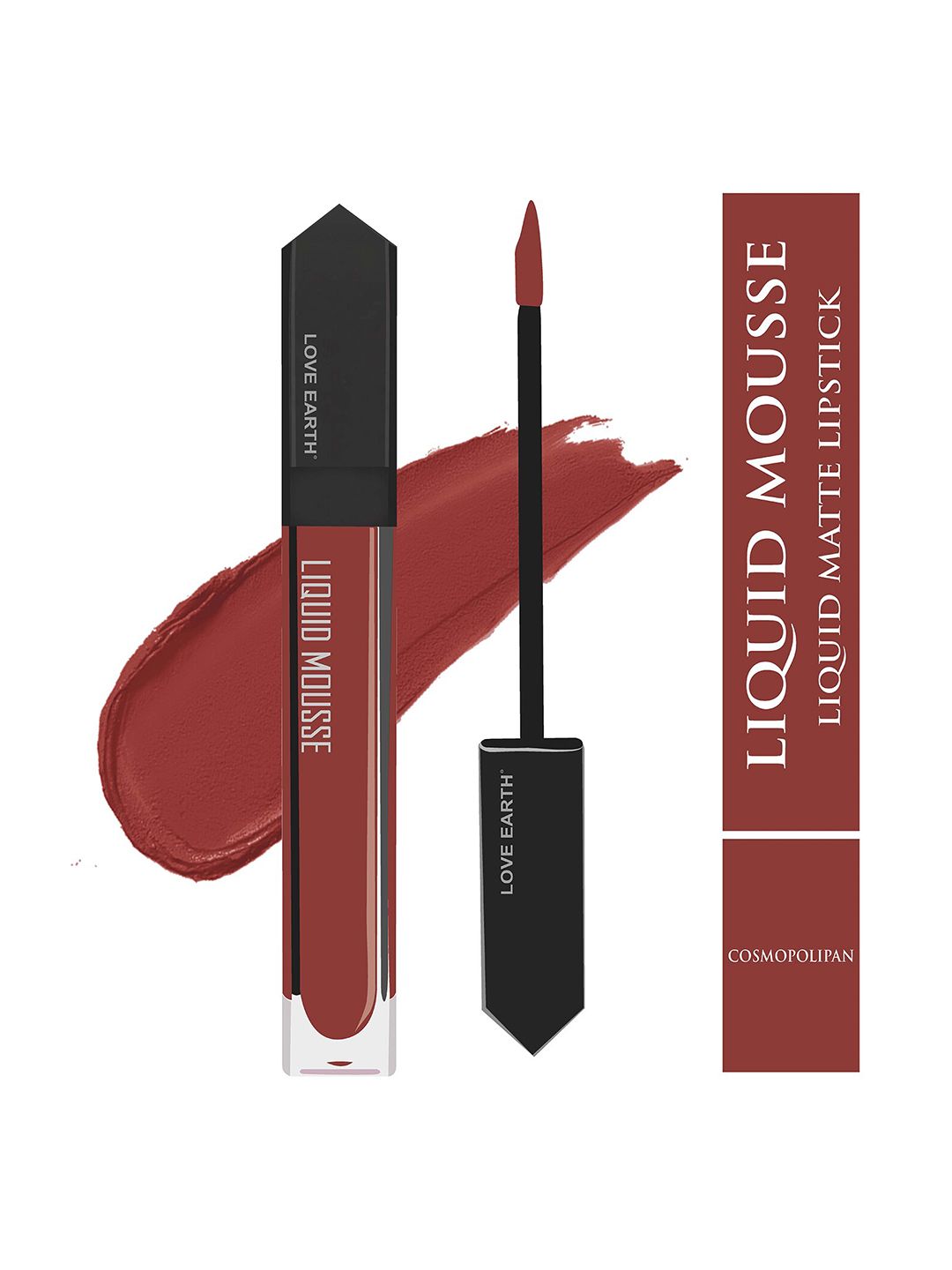 LOVE EARTH Liquid Mousse Matte Long Lasting Lipstick 6ml - Cosmopolitan 121