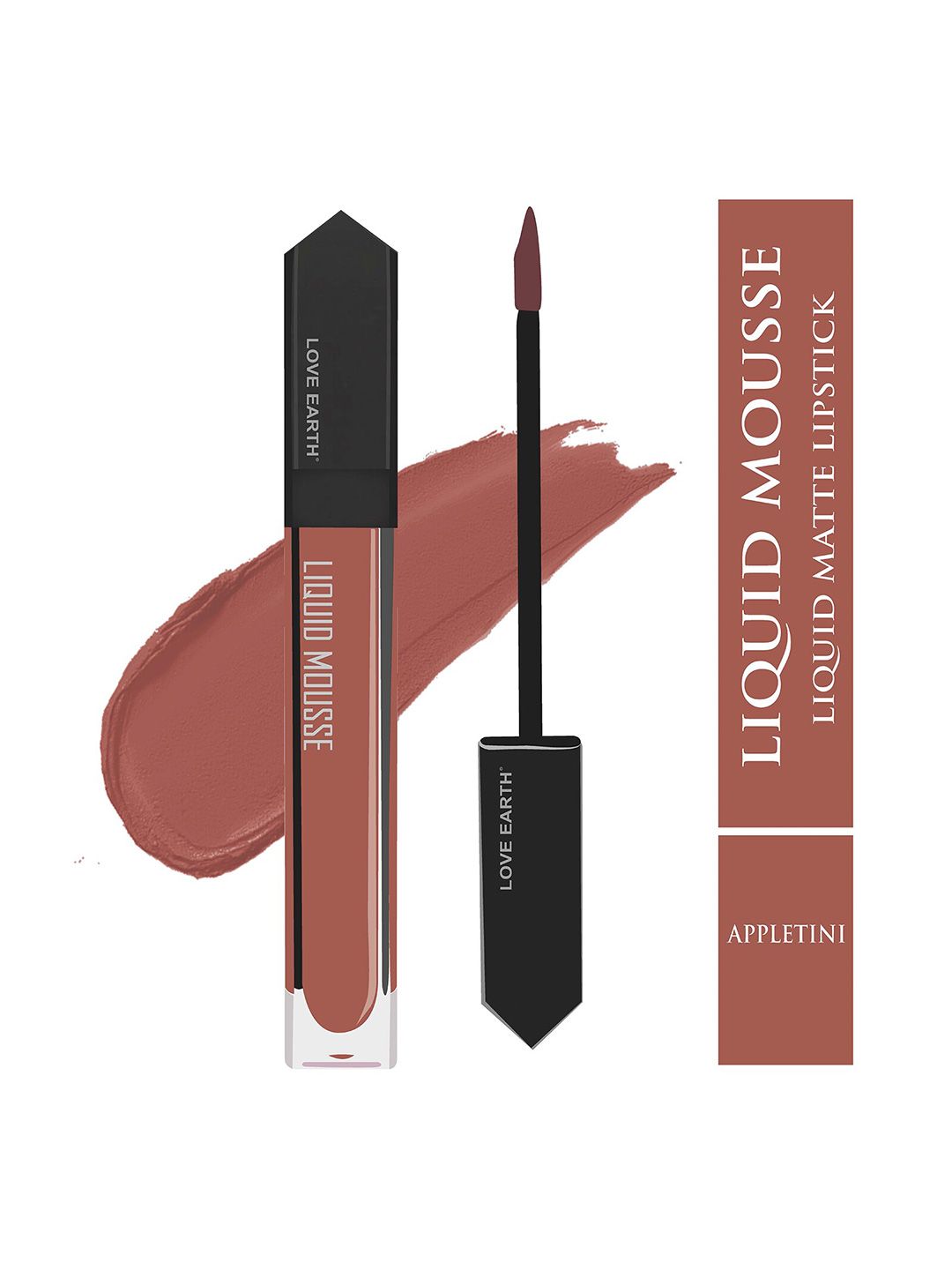 LOVE EARTH Liquid Mousse Matte Long Lasting Lipstick 6ml - Appletini 123