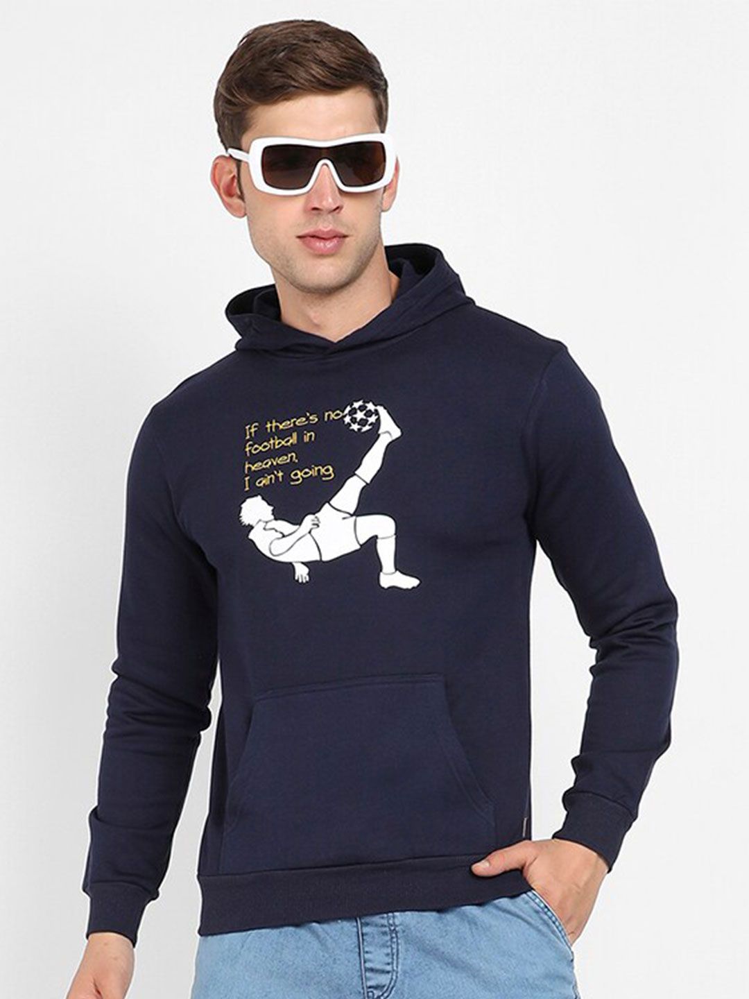 CAHOOT Graphic Printed Hooded Cotton Pullover