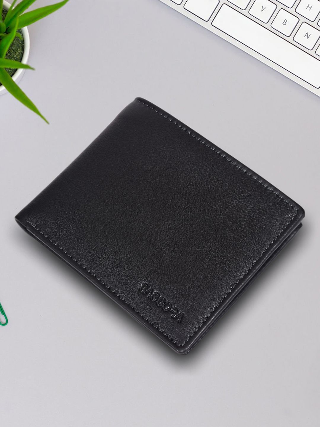Sassora RFID Leather Two Fold Wallet