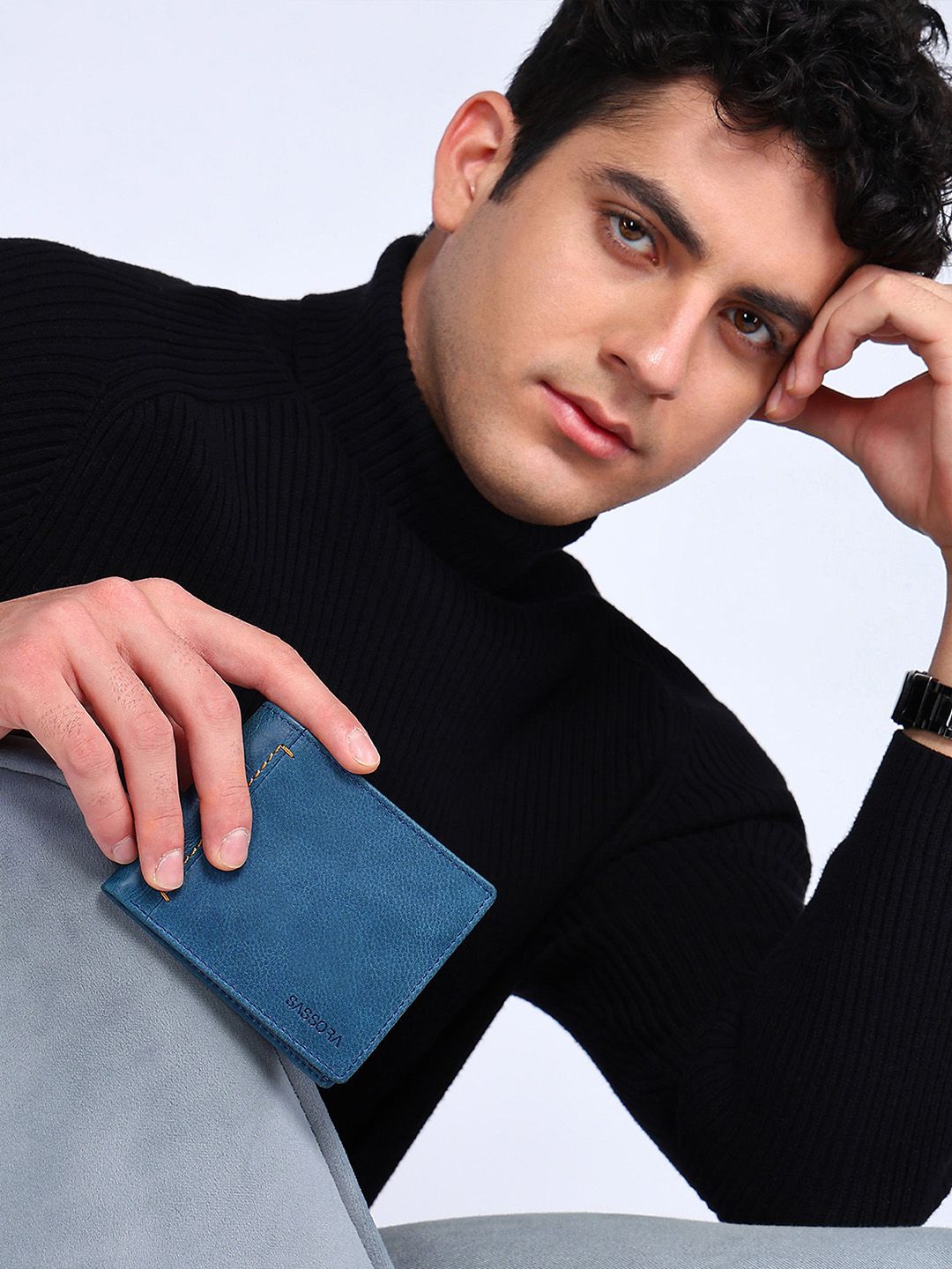 Sassora RFID Leather Two Fold Wallet