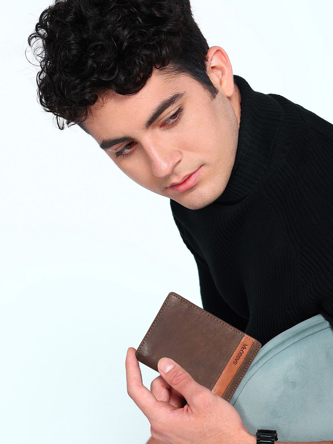 Sassora RFID Leather Two Fold Wallet