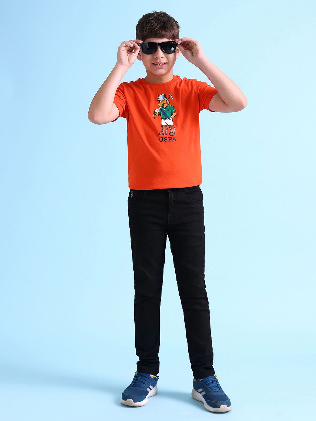 U.S. Polo Assn. Kids Boys Skinny Fit Clean Look Stretchable Jeans
