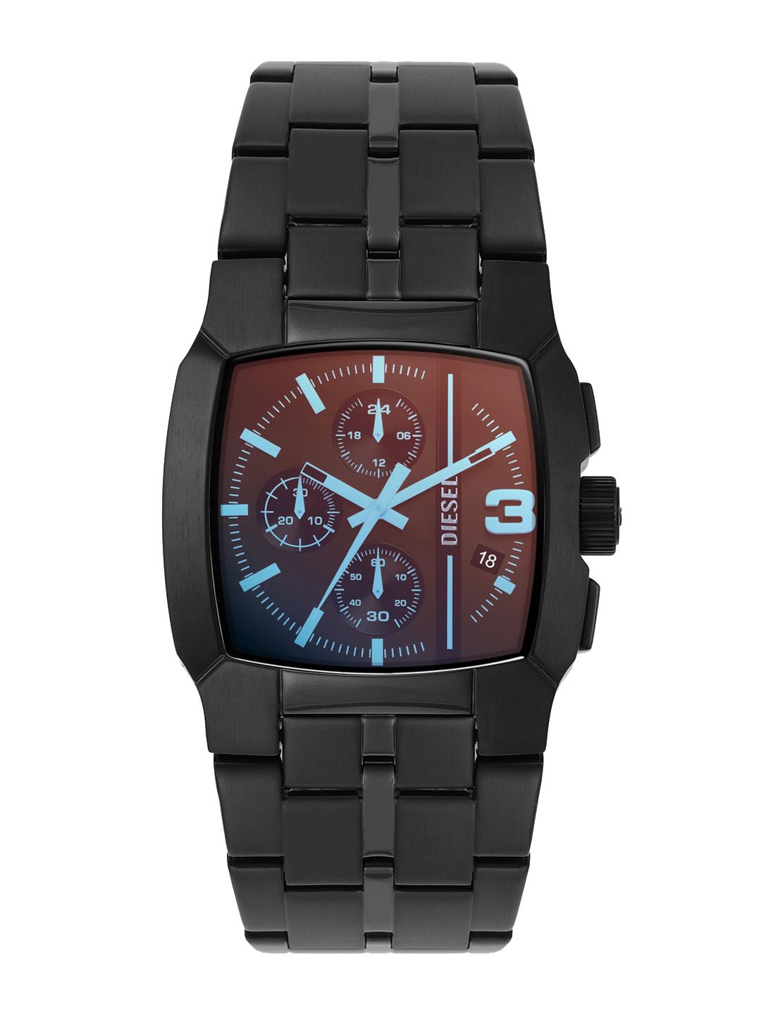Buy DIESEL Men Dial & Black Leather Straps Analogue Watch DZ4645