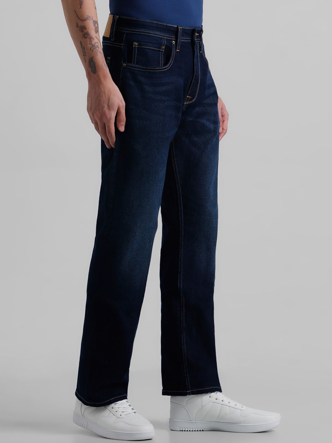 Bootcut Mid Rise Light Fade Stretchable Jeans