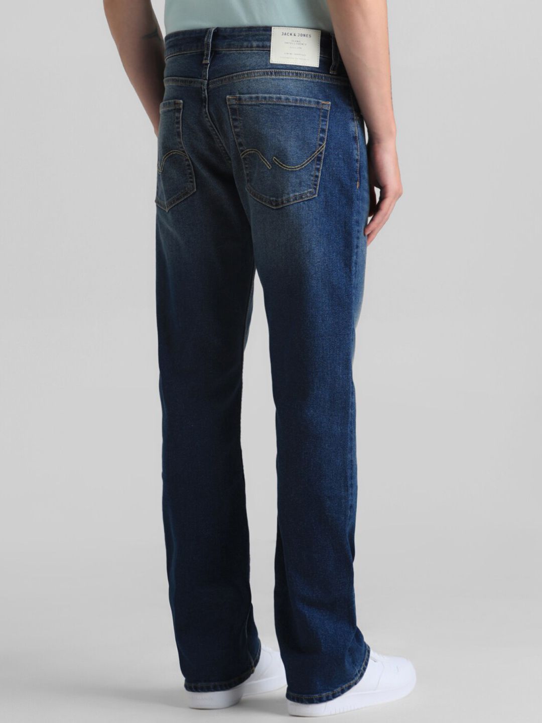 Bootcut Mid Rise Heavy Fade Stretchable Jeans