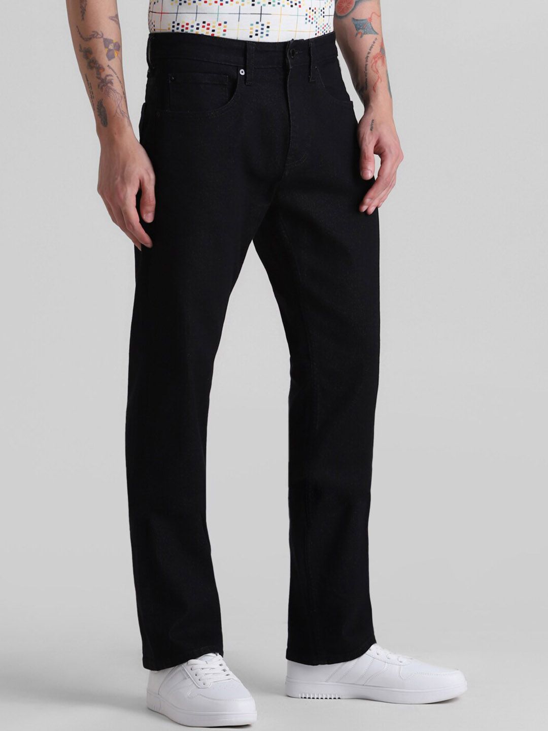 Mid Rise Bootcut Clean Look Stretchable Jeans