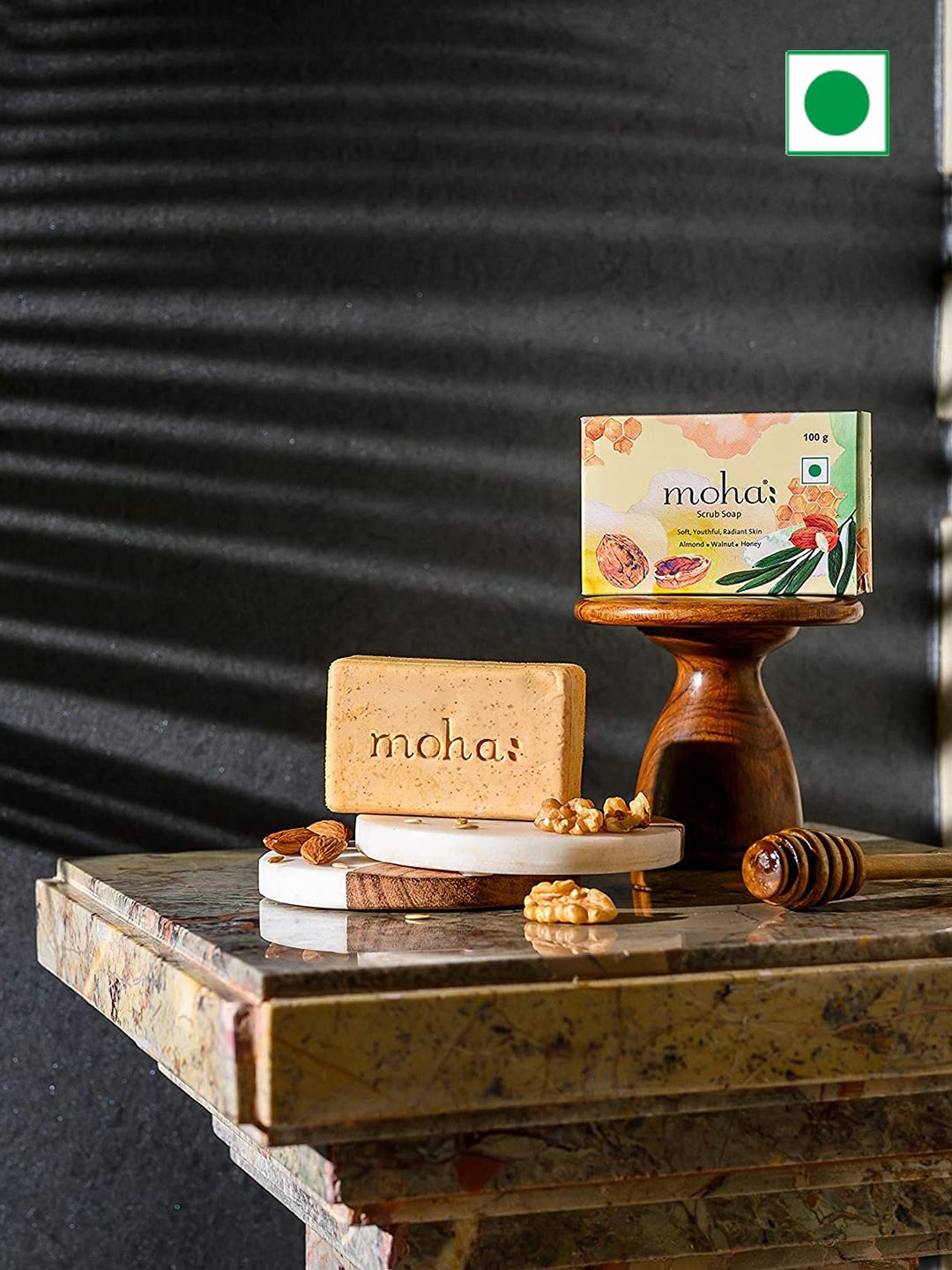 moha Set of 3 Scrub Soap - 100gm Each
