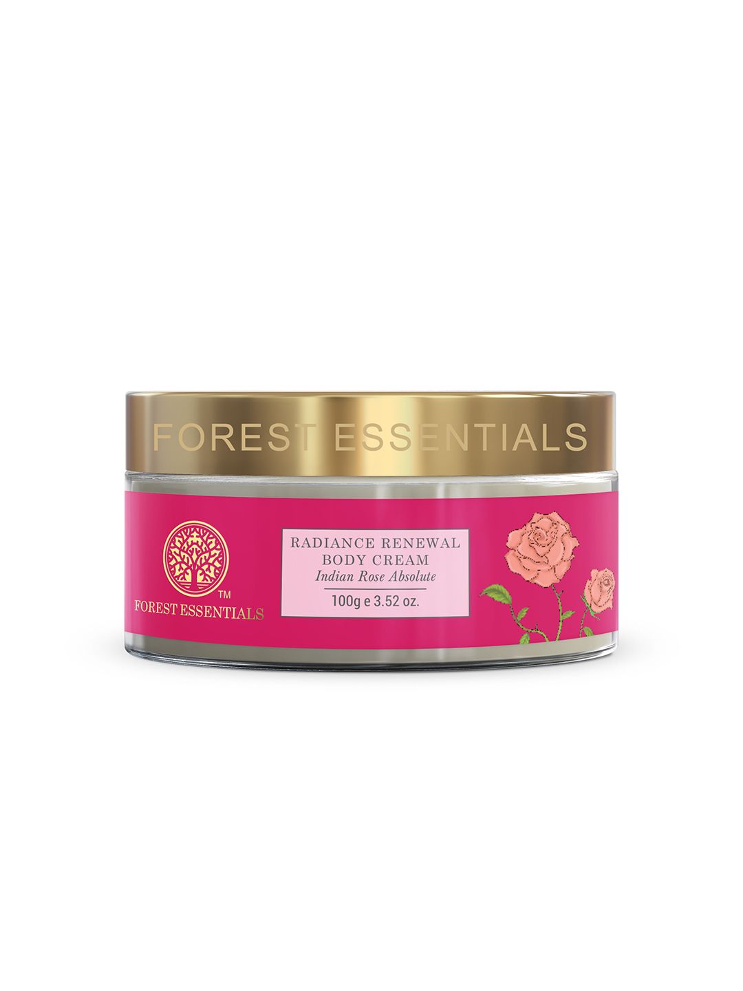 Forest Essentials Radiance Renewal Indian Rose Absolute Moisturizing Body Cream - 100 g