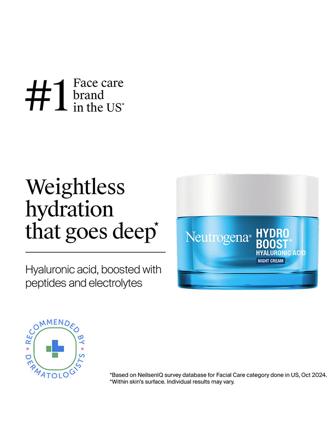 Neutrogena Neutrogena Hydro Boost Night Cream with Hyaluronic Acid - 50 g