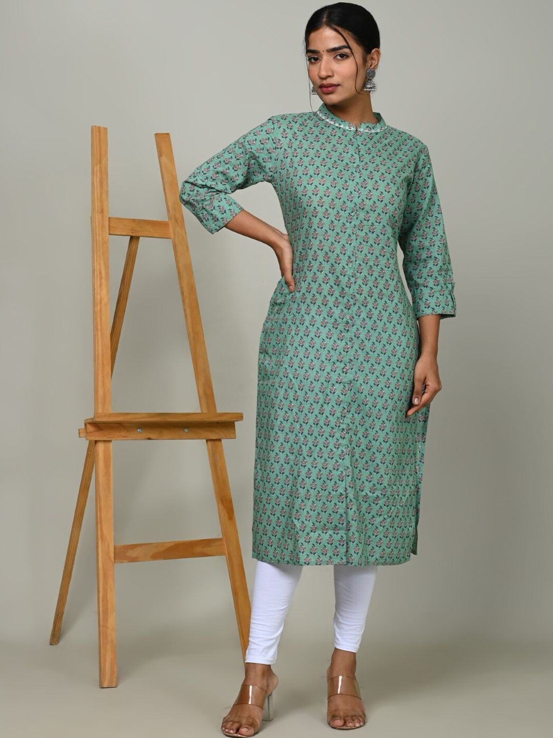 Nishika Women Ethnic Motifs Printed Cotton Kurta Price in India