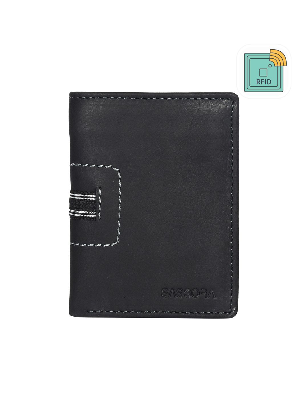 Sassora Unisex Leather Two Fold Wallet