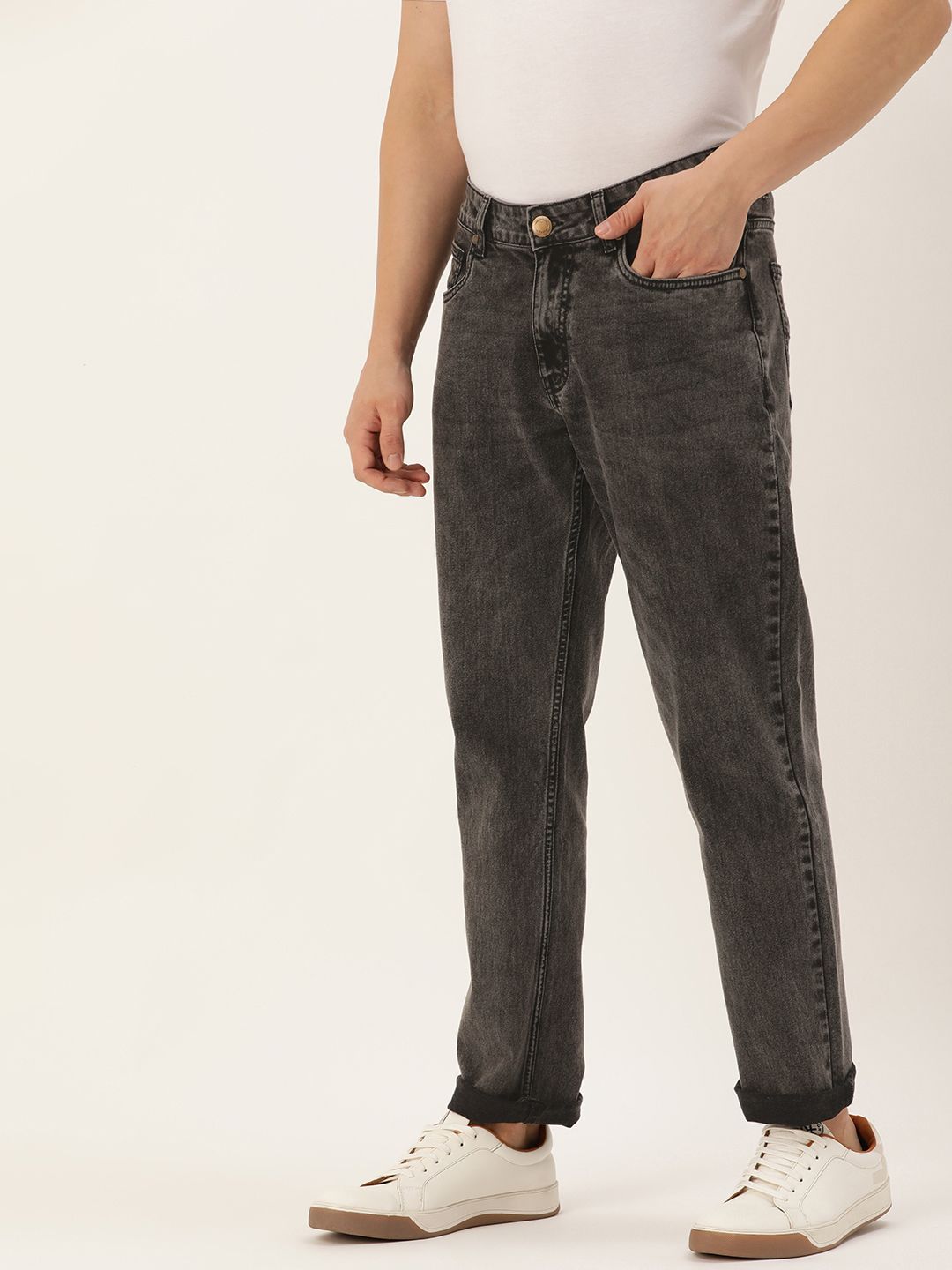 Mast & Harbour Men Smart Light Fade Stretchable Jeans